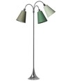 E27 TRAFIK gulvlampe, Nielsen Light - Krom - Græsgrøn, oliven, grøn nistret