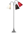 E27 TRAFIK gulvlampe, Nielsen Light - Krom - Hvid, sort, rød