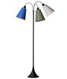 E27 TRAFIK gulvlampe, Nielsen Light - Sort - Sand, oliven, kornblå