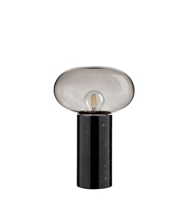 Marble røget bordlampe med ovalt glas - Dyberg Larsen