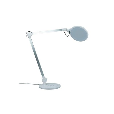 Billede af Office bordlampe i skinnende hvid - Dyberg Larsen