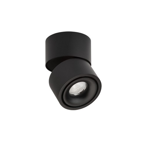 Antidark Easy mini W75 loft/væglampe, 7W, 477lm, RA90+, dæmpbar, sort med kabelhul