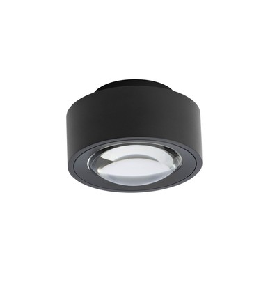Antidark Easy Lens W120 væg/loftlampe, 13W, 1356lm, RA90+, dimm to warm, sort (1800-3000K)