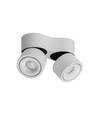 Antidark Easy Mini Double W275 væg/loftlampe, 2x7W, 477lm, RA90+, dæmpbar, hvid