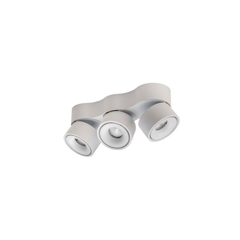 Antidark Easy Triple W3100 Loftlampe 3x10w 643lm Ra90 Dæmpbar Hvid Med Kabelhul