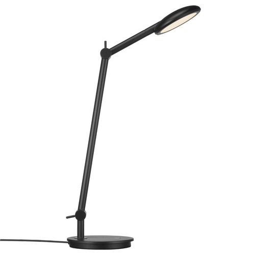 Nordlux Bend bordlampe, sort, indbygget LED