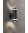 Nordlux Birk dobbelt væglampe, GU10, sort