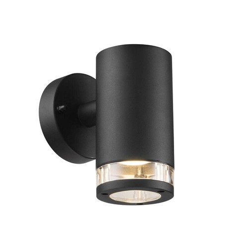 Nordlux Birk enkelt væglampe, GU10, sort