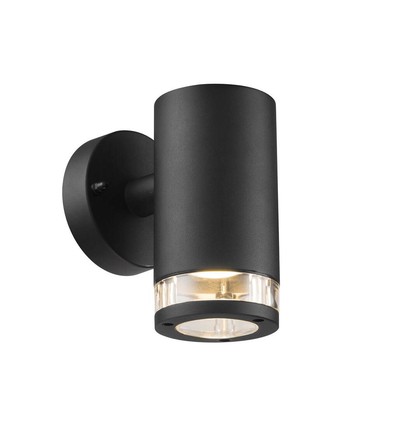 Nordlux Birk enkelt væglampe, GU10, sort