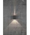 Nordlux Canto 2 væglampe, 2x6W, 500lm, sort