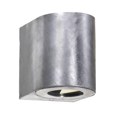 Se Nordlux Canto 2 væglampe, 2x6W, 500lm, galvaniseret stål hos LEDProff DK