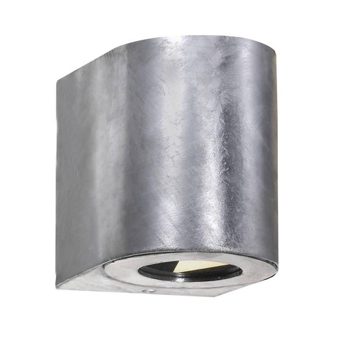Nordlux Canto 2 væglampe, 2x6W, 500lm, galvaniseret stål