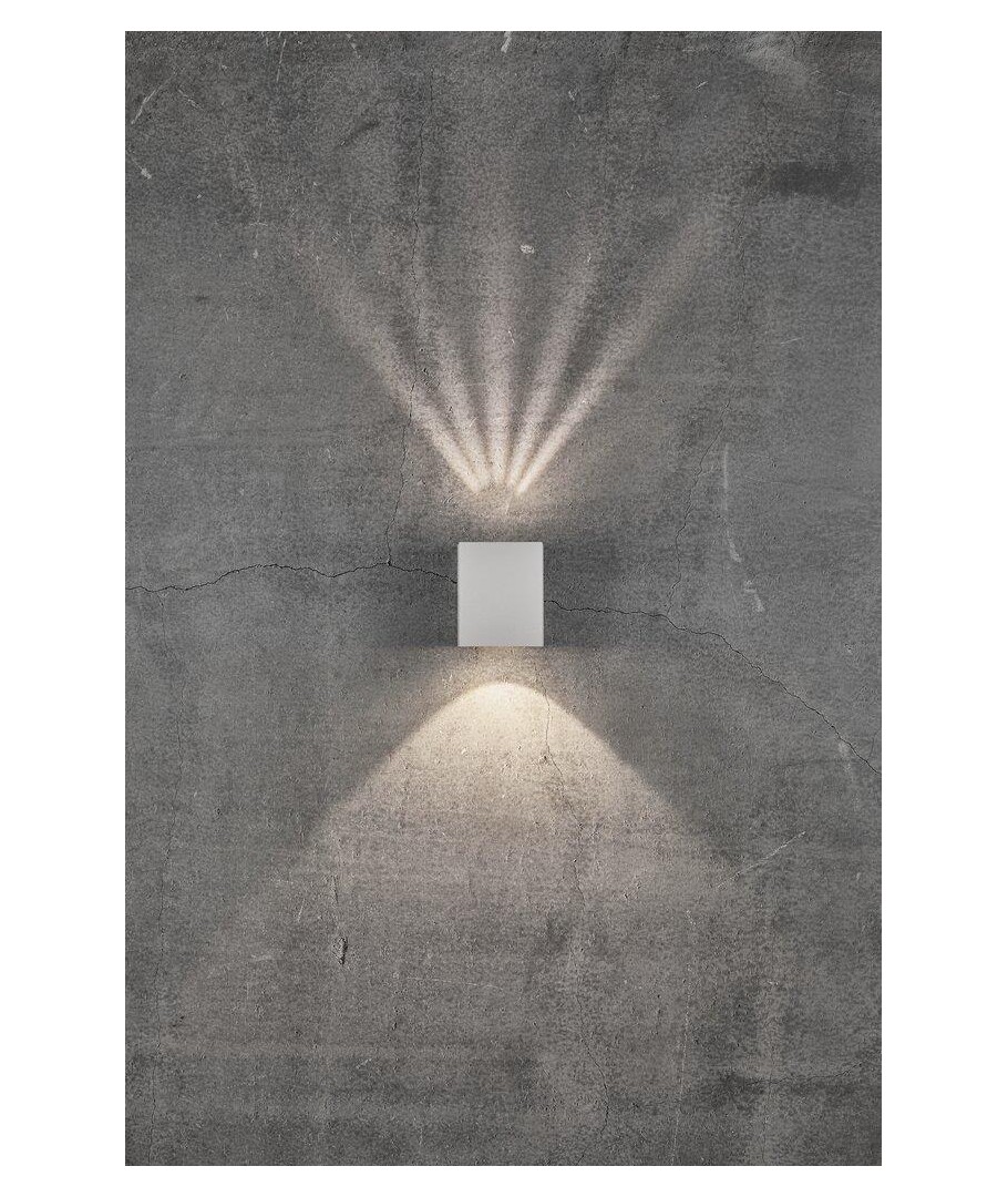 Nordlux Canto Kubi 2 væglampe, 2x6W, 500lm, hvid LEDProff