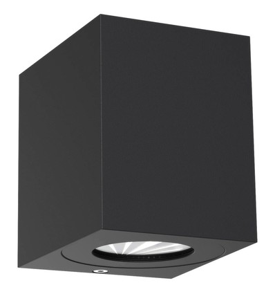 Nordlux Canto Kubi 2 væglampe, 2x6W, 500lm, sort
