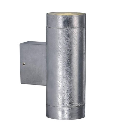 Nordlux Castor Maxi dobbel væglampe, GU10, galvaniseret stål