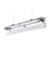 120cm Armatur + 2x LED rør T8 - IP65, gennemfortrådet