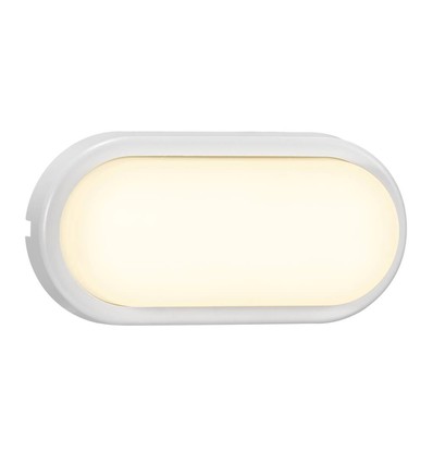 Nordlux Cuba Bright oval væglampe, hvid