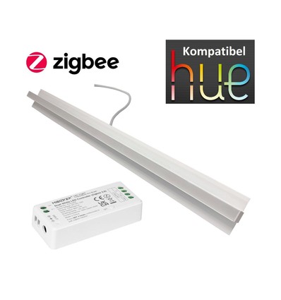 Zigbee LED Troldtektskinne, 60cm CCT, 24V, RA93