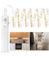 1 meter LED strip med sensor og batteri, 30 LED'er, 130lm, vandtæt