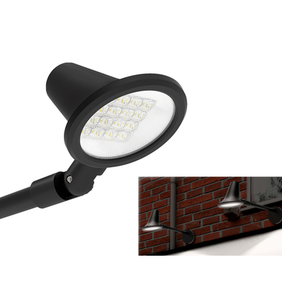 LED Projektør til skilte 16W, neutral hvid, rotér og tiltbar, væghængt