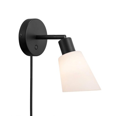 Billede af Nordlux Molli væglampe, E14, sort hos LEDProff DK