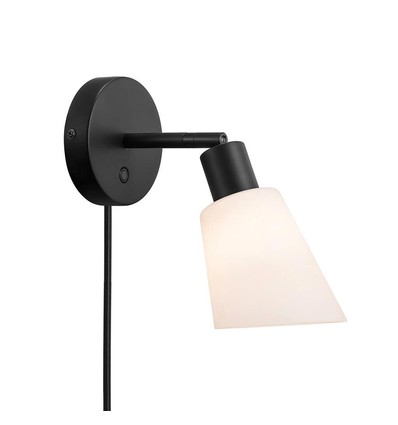 Nordlux Molli væglampe, E14, sort