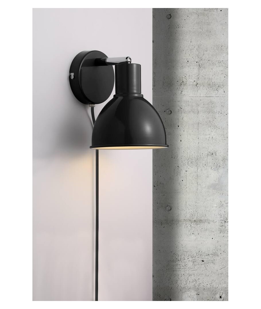 Nordlux Pop Væglampe Sort - LEDProff