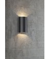 Nordlux Rold Rund Væglampe, 2x5W, Sort