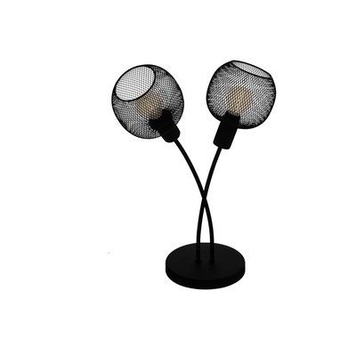 Bordlampe, 2xE14, Højde:40cm, sort - EGLO Wrington