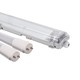 120cm Armatur + 2x LED rør T8 - IP65, gennemfortrådet