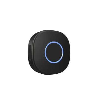 Shelly Button 1 black - WiFi batteritryk