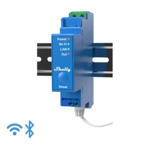 Shelly Pro 1 - WiFI relæ med potentialfrit kontaktsæt (110-230VAC)