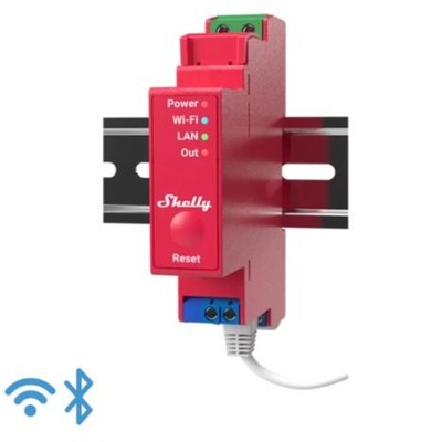 Se Shelly Pro 1PM - WiFI relæ med effektmåling (230VAC) hos LEDProff DK
