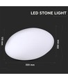 V-Tac RGB LED sten - Genopladelig, med fjernbetjening, 33x25x17 cm