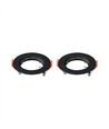 2-pak MR16/GU10 Downlight kit - Uden lyskilde, sort, Hul: Ø6,3 cm, Mål: Ø8 cm