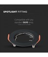 MR16/GU10 Downlight kit - Uden lyskilde, sort, Hul: Ø6,3 cm, Mål: Ø8 cm