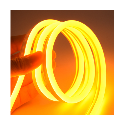5m 8W pr. meter Gul 8x16 Neon Flex LED - 12V DC, IP67