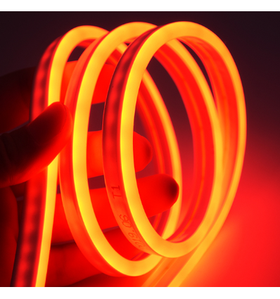 5m 8W pr. meter Orange 8x16 Neon Flex LED - 12V DC, IP67