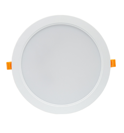 Spectrum 12W LED indbygningspanel - Hul: Ø12 cm, Mål: Ø14,5 cm, 230V, IP54 udendørs