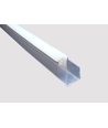 PVC profil 8x16 til LED Neonflex - 1 meter, klar