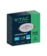V-Tac 30W LED spotlight - Hul: Ø19,5 cm, Mål: Ø22,5 cm, 3,8 cm høj, Samsung LED chip, 230V
