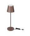 V-Tac opladelig bordlampe, trådløs - Corten, IP54 udendørs bordlampe, touch dæmpbar, model mini