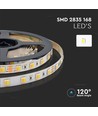 V-Tac 14W/m CCT LED strip - 5m, IP20, 120 LED pr. meter, 24V