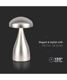 Outlet: V-Tac opladelig CCT bordlampe - Champagne/Guld, IP20, touch dæmpbar, model mini