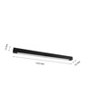 120cm Armatur - Til 1x 120cm LED rør, sort