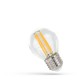 E27 6W LED kronepære - G45, Kultråd, Ekstra varm hvid, 1800K