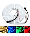 5m 16W/m RGB+WW Neon flex strip - 24V DC, IP65, 72 LED pr. m, Kan deles hver 10cm
