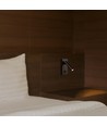 V-Tac sort vægmonteret hotel spot 2W - RA80, 38°, IP20