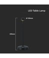 Outlet: V-Tac opladelig 3i1 bordlampe - Sort, IP20, touch dæmpbar, model mini