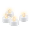 4-pak LED fyrfadslys med timer - Batteri, timerfunktion